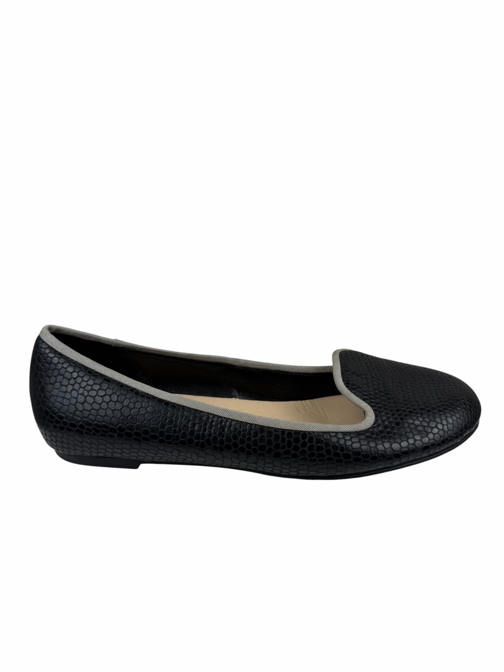 Cole Haan Faux Snakeskin Sabrina Loafer Flats in Black sz 7.5